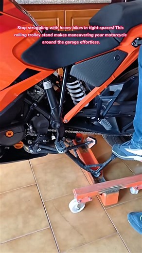 ​Genius Garage Tool For Moving Heavy Bikes Easily #tools #tips #tricks #lifehacks #bike #diy #garage