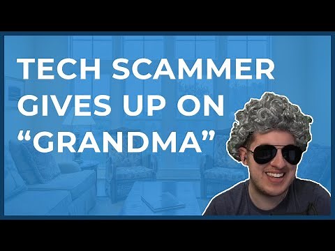 Tech Scammer Gives Up Scamming "Grandma" [Full Call]