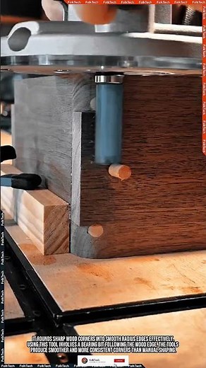How Does This Bearing Router Bit Shape Wood So Precisely?