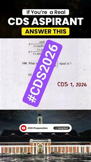 CDS Maths PYQ | UPSC Important Questions for CDS 2026 #cds2026 #tranding #feedshorts #cdsmath