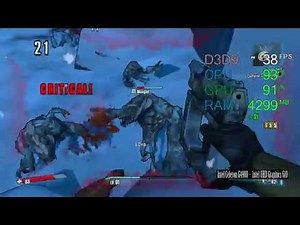 Intel UHD Graphics 610 -- Intel Celeron G4900 -- Borderlands 2 FPS test
