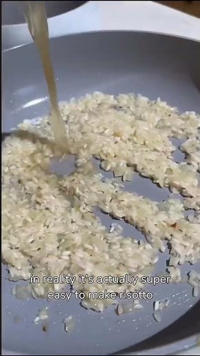 goat cheese risotto✨follow for recipes
