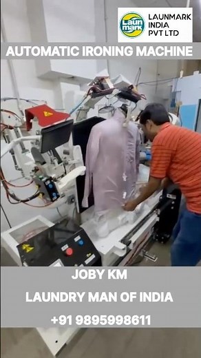 Revolutionize Your Laundry Business with Fully Automated Shirt Ironing Machines! Joby KM | Laundry