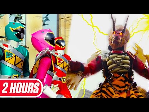 TINY Dino Power Rangers vs GIANT Fury | Power Rangers Dino Charge | Full Episodes 8–12 | Official