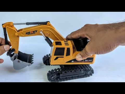 Mini RC Excavator 1:22 Unboxing | Remote Demo + Working test | Satisfying details