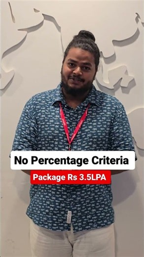 Fresher Job 2026 | ₹3.5 LPA Package | No Percentage Criteria | Freshers Hiring