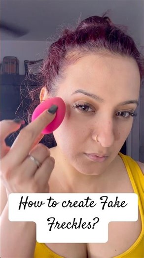 Fake freckles - Makeup #makeuphack #makeuptip #susbcribe #follow #youtubeshorts #makeupbysnehsharma