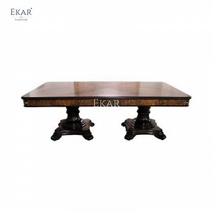[Hot Item] Classic Rectangular Solid Wood Dining Table Functional Design for Timeless Dining Spaces