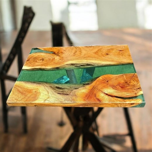 Transparent Clear Epoxy Wood Table / Custom Epoxy Resin Table / for Dining Room Home Decor / Resin Coffee Table / Epoxy Resin Table - Etsy