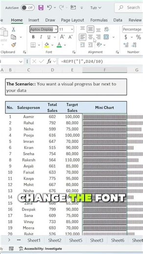 How to create mini charts in Excel!