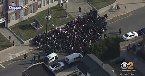 Students and parents protest outside Perth Amboy City Hall