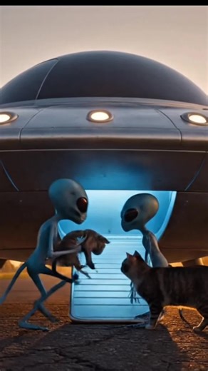 OMG... the cat went with the aliens 😳👽 #aliens #ufosighting #ufosighting #catabduction #mysteriousVideo #gonewithaliens #viral #realfootage