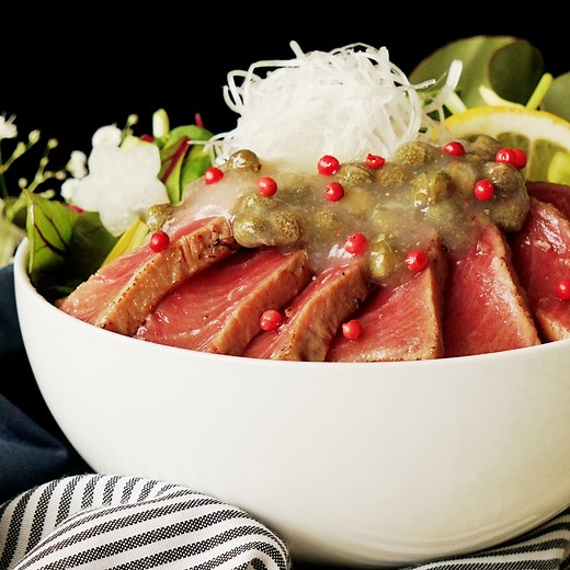 78K views · 303 reactions | When you're looking to impress some taste buds, try searing your tuna and adding a tangy wasabi sauce. | Tastemade | Facebook