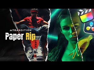 mTransition Paper Rip — 52 Paper Tear Transitions for Final Cut Pro and DaVinci Resolve — MotionVFX
