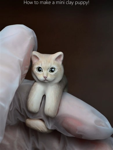 Incredibly Realistic Mini Clay Puppy Creation