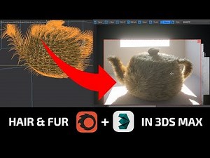 Creating hair and fur 3ds Max + Corona