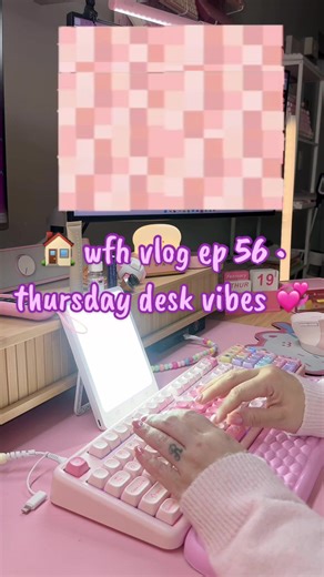 thursday wfh check in 🏠💕 billing from the most aesthetic desk i could possibly build ft. the @YUNZII KEYBOARD B87 and zero complaints 🌸⌨️ if working from home looked like this every day, nobody would ever ask for a raise 😌✨ ⠀ #keebtok #keebzandthings #wfhwithme #mechanicalkeyboard #pinksetup ⠀ wfh with me 2026 work from home vlog medical billing YUNZII B87 keyboard cozy desk setup aesthetic remote work from home routine mechanical keyboard wfh setup yunzii keyboard review cute desk setup wor