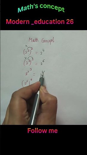Algebraic Exponents & Powers 🔥 Easy Maths #maths #algebra #exponents