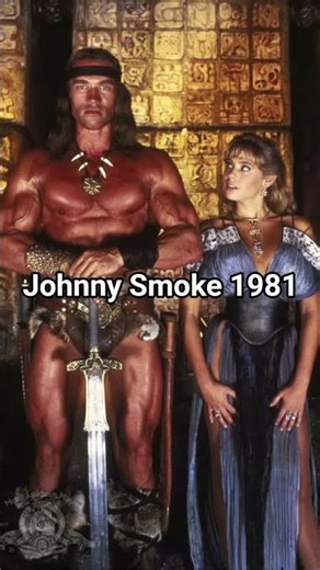 Arnold Schwarzenegger and Olivia d'Abo in Conan The Destroyer (1984).