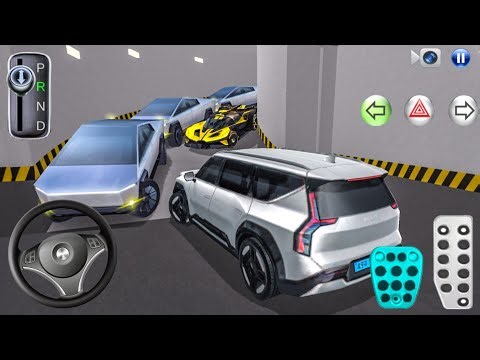 New EV9 car Stuck in Parking Garage - 3D Driving Class - Car Game - 3D Driving Class 2026
