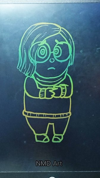 drawing Sadness inside out 2 #art #drawing #insideout2