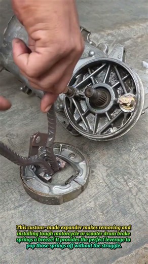 Genius Rebar Brake Tool Hack! 🛠️ #Mechanic #DIY #lifehacks #shortsfeed