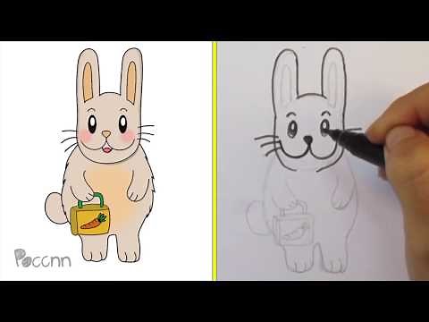 How to draw hare