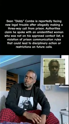 Diddy in BIG Trouble?! Three-Way Prison Call Sparks Scandal#shorts