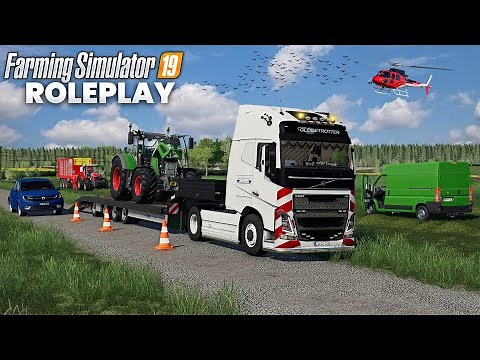 Delivering & Demo of 2 NEW Tractors BUT he breaks everything | (RolePlay) Farming Simulator 19