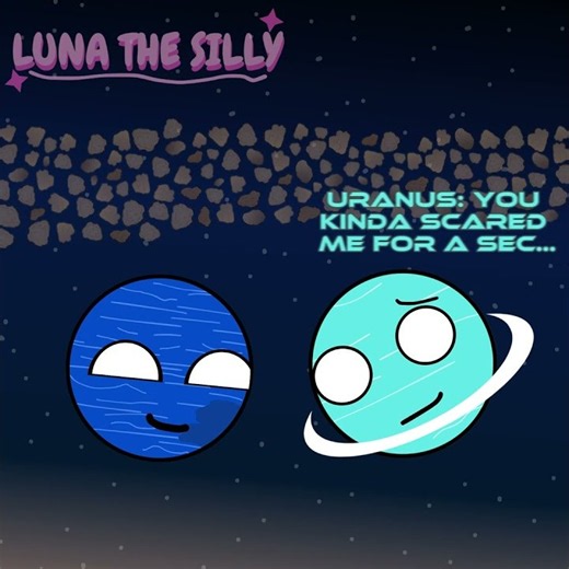 Small interaction between Neptune and Uranus! ‖Solarballs animation‖ #animation #solarballs