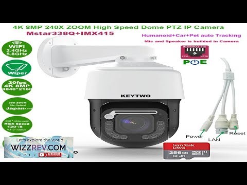 CamHipro 8MP 5MP Dual wifi POE 240X ZOOM Humanoid Auto Tracking IR