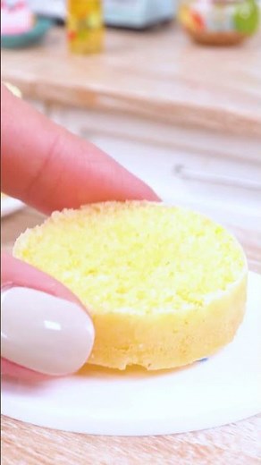 Miniature Rainbow Cake Tutorial🌈 Satisfying ASMR | Mini Cake #shorts #asmr #miniature #minicake