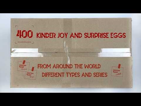 400 Kinder Joy & Surprise Eggs Different Series ASMR Unboxing!