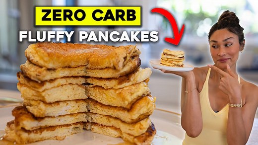 Zero CARB Fluffy Pancakes!! Keto, Low Carb, High Protein and Carnivore