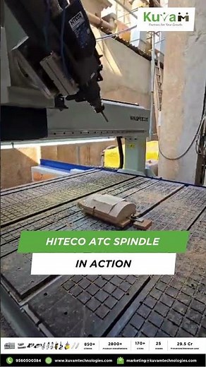 🔥 HITECO ATC Spindle in Action | High-Speed CNC ATC Spindle!