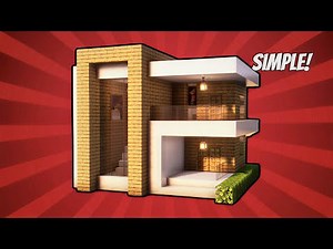 Minecraft Tutorial Modern Survival House For Duo | Simple Step By Step Build | Tutorial + Interior