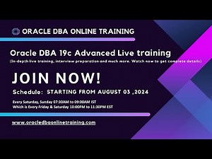 🚀 Oracle DBA Training - New Batch Starting August 3, 2024 | Expert-Led, Comprehensive & Hands-On