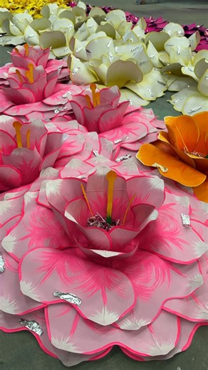 Only our artists can take 100s of paper petals and turn them into the stunning flowers that Orpheus is so famous for! | Krewe of Orpheus (Official)