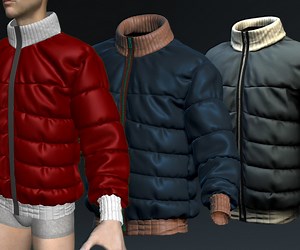 ArtStation - Male Padding cloth, low poly, game ready, 2x Time Lapse Making Video | Game Assets