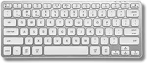 Macally Wireless Bluetooth Keyboard for Mac - Premium Multi Device Connectivity - Compatible Apple Keyboard for MacBook Pro/Air, iMac, Mac mini, iPad, Laptop, and PC