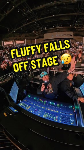 Fluffy Falls Off Stage - Comedy Drone Shot
