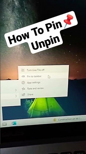 How To Pin Unpin Taskbar In Windows