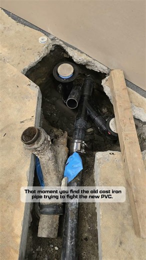 Old Cast Iron vs. New PVC #shorts