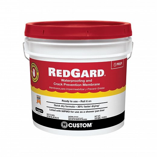 Reviews for Custom Building Products RedGard 3-1/2 Gal. Waterproofing and Crack Prevention Membrane | Pg 1 - The Home Depot