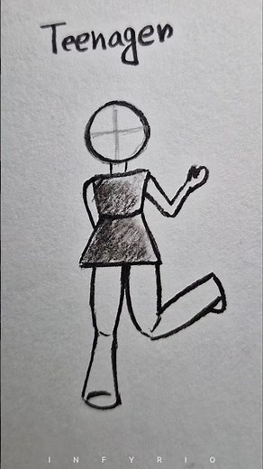 how to draw body (girl&boy)✨ #drawing #art #tutorial #howtodraw #shorts