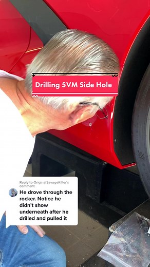 Drilling 5VM Side Hole in C8 Corvette