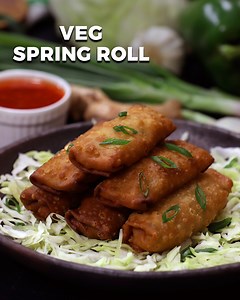 Veg Spring Roll | Spring Roll Recipe | Homemade Spring Roll Sheet | Snacks Recipes | Street Food #VegSpringRoll #Springrolls #vegstarter #springrolls #homemadespringrollsheets #snacks #crispysnacks #crunchysnacks #homecooking #vegstarter #springrollrecipe #homecooking Spring Rolls is a classic Indo Chinese dish perfect for evening snacks or entertaining guests. Serve them piping hot on a platter with a spicy dipping sauce and off they are in minutes. So, here’s how to make Spring Rolls Recipe at