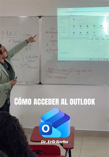 Te enseño a ingresar en el correo #outlook para nuevos estudiantes que obtuvieron #cupo en la #UCE ✅