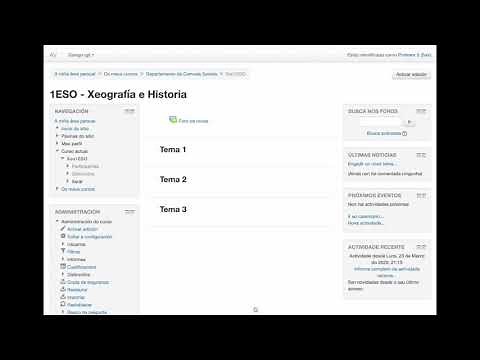 Aula Virtual. Vídeo 1: creación de cursos