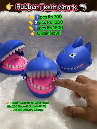 Rubber Teeth Shark for Kids - Order Now!